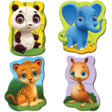 Бебі максі пазли Vladi Toys Малюк зможе Зоопарк, 12 елементів (VT1722-18) - Pampik - 2