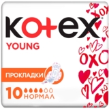 Прокладки гігієнічні Kotex Young Normal, 10 штук - Pampik