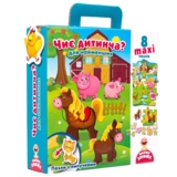 Пазл Vladi Toys Чиє дитинча з липучками, укр. мова, 16 елементів (VT2907-03) - Pampik