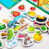Магнитная игра с доской Vladi Toys Свойства. Академия развития. укр. язык (VT5412-03) - Pampik - 4