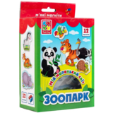 Магнитная игра Vladi Toys Мой маленький мир Зоопарк, укр. язык (VT3106-10) - Pampik