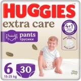 Підгузки-трусики Huggies Extra Care Pants 6 (15-25 кг), 30 шт. - Pampik