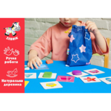 Деревянные фигурки в мешочке Vladi Toys Геометрические фигуры, укр. язык (ZB2001-02) - Pampik - 2