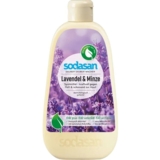 Рідкий органічний засіб-концентрат для миття посуду Sodasan Лаванда-М'ята, 500 мл - Pampik