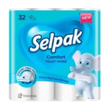 Туалетний папір Selpak Comfort двошаровий, 32 рулони - Pampik