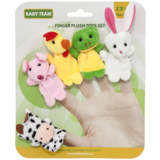 Набір текстильних пальчикових ляльок Baby Team Веселі пухнастики, 5 шт. (8710) - Pampik - 2
