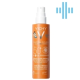 Дитячий сонцезахисний водостійкий спрей-флюїд Vichy Capital Soleil SPF50+, для чутливої ​​шкіри, 200 мл - Pampik