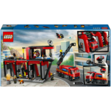 Конструктор LEGO City Пожежне депо з пожежною машиною, 843 деталі (60414) - Pampik - 2