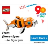 Конструктор LEGO Creator 3 v 1 Величественный тигр, 755 деталей (31129) - Pampik - 2