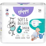Підгузки на липучках Bella Baby Happy Junior 6 (15+), 34 шт. - Pampik