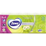 Носові хустки Zewa Deluxe Ромашка тришарові, 10 уп. за 10 шт. - Pampik - 2