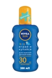 Детский солнцезащитный спрей Nivea Sun Играй и купайся, SPF 30, 200 мл - Pampik