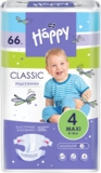 Підгузки на липучках Bella Baby Happy Classic 4 (8-18 кг), 66 шт. - Pampik