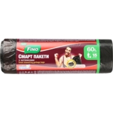 Пакеты для мусора Fino Смарт с затяжками 60 л, 15 шт. - Pampik