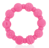 Силиконовый прорезыватель Nuby с клипсой, розовый (NV0613001pink) - Pampik - 2