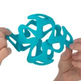 Силиконовый прорезыватель Nuby Tuggy Teething Ball Мячик, бирюзовый (6836aqua) - Pampik - 2