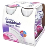Ентеральне харчування Nutricia Nutridrink Compact Fibre зі смаком полуниці, 4 шт. х 125 мл - Pampik