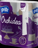 Паперові рушники Grite Orchidea Gold тришарові, 2 рулони - Pampik