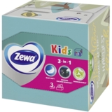 Серветки косметичні Zewa Kids Zoo Cube тришарові, 60 шт. - Pampik