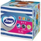 Серветки косметичні Zewa Kids Zoo Cube тришарові, 60 шт. - Pampik - 3
