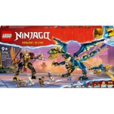 Конструктор LEGO NINJAGO Дракон стихій проти робота Володарки, 1038 деталей (71796) - Pampik