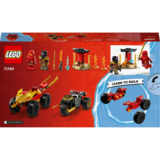 Конструктор LEGO Ninjago Автомобільна й байкова битва Кая і Раса, 103 детали (71789) - Pampik - 2