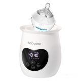 Электрический подогреватель BabyOno Natural 2 в 1 с дисплеем и функцией стерилизации, белый (968/01) - Pampik