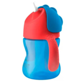 Чашка з трубочкою Philips Avent 9+ міс, синій з червоним, 200 мл (SCF796/01) - Pampik - 2