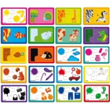 Пазли Vladi Toys Академія розвитку "Знайди пару. Кольори та забарвлення тварин" 21 елемент (VT5003-02) - Pampik - 3