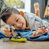 Конструктор LEGO City Човен пожежної бригади, 144 деталей (60373) - Pampik - 4