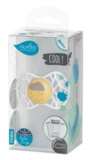 Силіконова симетрична пустушка Nuvita Air55 Cool Love, 6-12 міс., жовтий (NV7085SC) - Pampik - 4