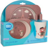 Набір посуду Canpol babies Bonjour Paris, 5 предметів, червоний (9/227_red) - Pampik - 6
