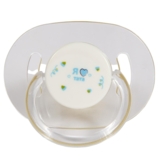 Пустышка латексная Курносики Я люблю тата, круглая, 0-6 мес., голубой (7017 0+ гол) - Pampik