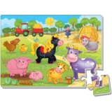 М'які пазли Vladi Toys Малюк зможе А4 Ферма, 24 елементів (VT1102-18) - Pampik - 2