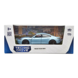Автомодель TechnoDrive Porsche Taycan Turbo S, 1:32, блакитний (250335U) - Pampik - 9