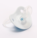 Пустушка силіконова Lindo, анатомічна, 12+ міс., блакитний (Li402/12+гол) - Pampik - 2