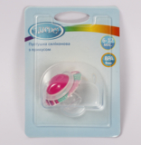 Пустушка силіконова Lindo, анатомічна, 6-12 міс., рожевий (Li402/6-12р) - Pampik - 3