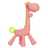 Прорезыватель для зубов Lindo Жираф, розовый (LI 330 рож) - Pampik