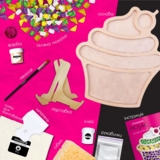 Стеклянная мозаика Mosaaro Кекс (MA1006) - Pampik - 4