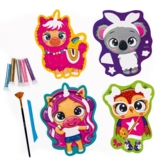 Набор для творчества Vladi Toys Glitter Art "Блестящие зверьки", укр. язык (VT4501-11) - Pampik - 3