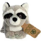 Мягкая игрушка Aurora Eco Nation Енот, 23 см, серый (200039C) - Pampik - 6