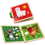 Деревянная книга Roter Kafer Зоопарк в коробке (RW3036) - Pampik - 2