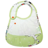 Непромокаемый нагрудник с карманом Эко Пупс Premium, белый, 30х21 см (СЛ2б) - Pampik