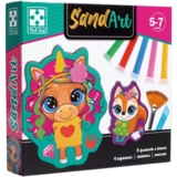 Набір для творчості Vladi Toys Sand Art "Веселі друзі" з піском, укр. мова (VT4501-01) - Pampik