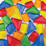 Стеклянная мозаика Mosaaro Mosaic mix: bluе, green, yellow, red, orange (MA5003) - Pampik - 2