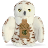 Іграшка м'яконабивна Aurora ECO Снігова сова, 20 см (200116A) - Pampik