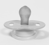 Пустушка латексна Курносики Я люблю маму, кругла, 6-12+ міс., рожевий (7017 6+ маму) - Pampik - 2