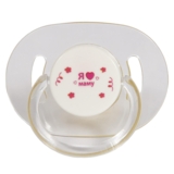 Пустушка латексна Курносики Я люблю маму, кругла, 6-12+ міс., рожевий (7017 6+ маму) - Pampik