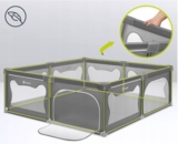 Манеж Lionelo, 187x207 см (LO-WILLOW XL GREY CONCRETE) - Pampik - 3