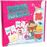 Навчальні пазли Strateg Веселий алфавіт, укр. мова, 96 елементів (525) - Pampik